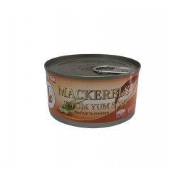 Mackerel in tom yum soup...