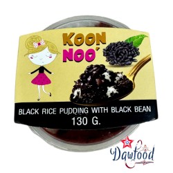 Black rice pudding with red...