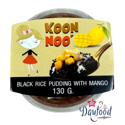 Black rice pudding with...