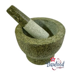 Stone mortar and pestle set...